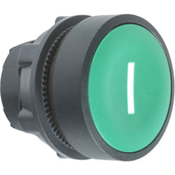 Schneider Electric - tête bouton poussoir - affleurant - marquage i - vert - schneider zb5aa331