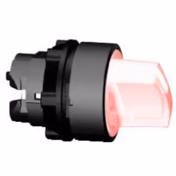 schneider harmony zb5ak1343 : bouton tournant lumineux à manette - 3 positions - fixe - couleur rouge s'utilise avec un bloc  ...