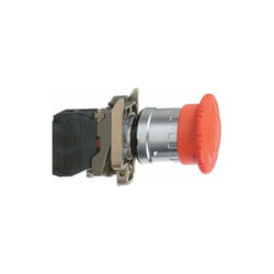 Schneider Electric - XB4BS8444 harmony arrêt d'urgence, 40 mm diamètre tête, tourner pour déverrouiller, 2O, 22 mm diamètre de fix