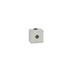 Schneider Electric - Boite métal vide grise - M20 x2 - 1 trou 22 mm - 80x80x51,5 mm - ul cULus - XAPD1201