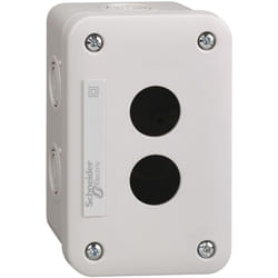 Schneider Electric - Harmony boite vide xale 2 trous XB7 diam. 22mm IP54 gris lot de 5 schneider XALE2
