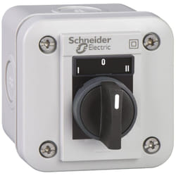 Schneider Electric - Harmony xale - boîte à boutons - sélecteur 3 positions - i-o-ii - blanc - 2F