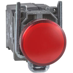Schneider Electric - Harmony voyant rond Ø22 - IP66 - rouge - led intégrée - 400Vac - XB4BV5B4