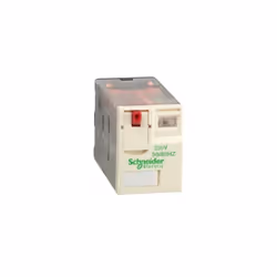 Relais miniature débrochable Zelio RXM 2 AC 230 V AC. Type de produit ou de composant : Relais de connexion. Nom abrégé de l' ...