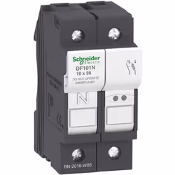 Porte fusibles 32A 1P+N TeSys MGN15711 Issu de la gamme TeSys DF, ce porte fusible coupe l'électricité du circuit en cas de c ...