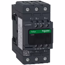 Contacteur de puissance 3P - 40A - 3NO - Schneider LC1D40AFE7 Ce contacteur de puissance tripolaire fabriqué par Schneider El ...