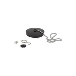 Bouchon et chaînette pour évier en inox