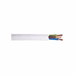 Cordon de raccordement DEBFLEX. Câble blanc 3G 2,5 en 25M référence 20607088J. - Pour Électricité , Cordons, blocs et rallong ...