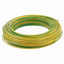 Câble d’installation H07V-U 25 m 1.5mm² jaune et vert avec isolant en PVC - FILS & CÂBLES - 60101018C