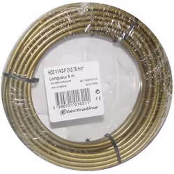 ELECTRALINE - Câble H03vvh2f 2x0.75 10m v/or couronne 60113025n