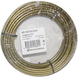 ELECTRALINE - Câble H03vvh2f 2x0.75 10m v/or couronne 60113025n