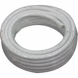 Ce câble coaxial blanc est utilisé pour la réception TV terrestre et satellite. Caractéristiques techniques : Âme : acier cui ...