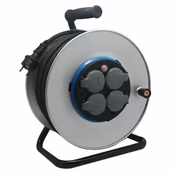 Enrouleur électrique chantier avec terre L.40 m ho7rnf 3g1.5, ELECTRALINE