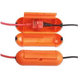 Pour fiches et connections de jardin Étanchéité IP44 Coloris orange