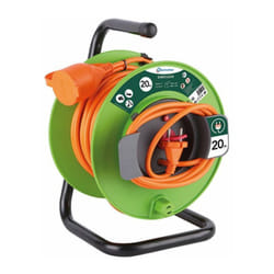 Electraline - Enrouleur jardin - Longueur 20 m de câble H05 vvf 2 x 1.5 mm²