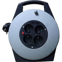 Enrouleur Ménager - ELECTRALINE - 29008 - 10 m - 5 Prises - Disjoncteur Thermique