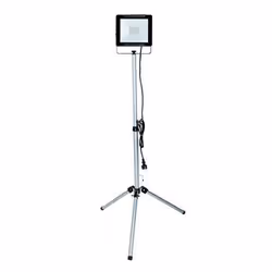 Electraline - Projecteur À Led Avec Trépied 50w Lumière Naturelle 4000k Ip65 63440