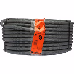 Gaine grise vendue en couronne filmée. Tire fil acier galvanisé - Homologué IP44.: Gris , L. (m) : 50
