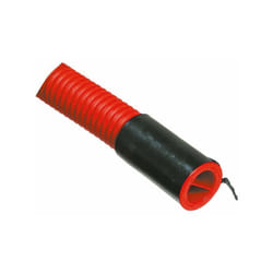Electraline - Gaine rouge edf - Couronne 25 m - Diamètre 40 mm