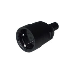 Electraline - Fiche Femelle caoutchouc 2P+T 16A 250V