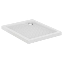Receveur antidérapant 80 x 80 Ulysse à poser ceramique carré blanc