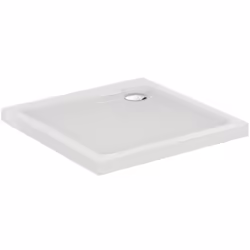 Receveur antidérapant 90 x 90 Ulysse à poser ceramique carré blanc