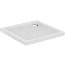 Receveur antidérapant 90 x 90 Ulysse à poser ceramique carré blanc