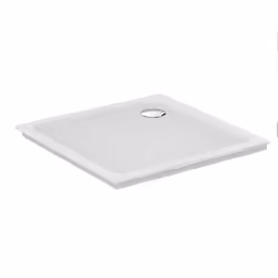 Receveur antidérapant 80 x 80 Ulysse à encastrer ceramique carré blanc
