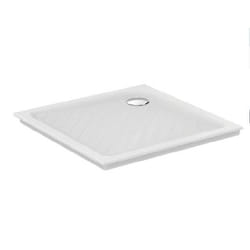 Receveur antidérapant 80 x 80 Ulysse à encastrer ceramique carré blanc