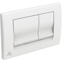 Ideal Standard - Solea - Plaque de déclenchement de la chasse d'eau Solea M1, blanc R0108AC