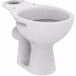 Cuvette de WC combi avec fond creux couleur blanche matériau céramique dimensions 360 × 630 × 390 mm sortie horizontale, univ ...