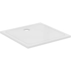 Connect 2 Receveur à poser ou à encastrer ultraplat 90x90 cm, en céramique, Blanc brillant (R036201) - Ideal Standard