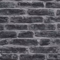 Papier Peint Intissé Imitant Industry Noir 52 cm x 10 m Briques - Easy