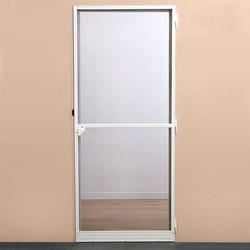 NO NAME Moustiquaire Portes Fibre de Verre Aluminium Blanc (220 x 100 cm)