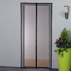 Rideau Moustiquaire Serrure magnétique Portes Polyester 230 x 100 cm