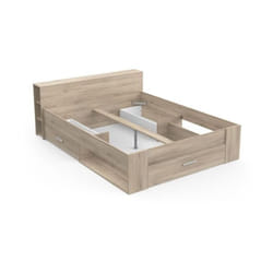 Demeyere - Lit adulte 140 x 190 cm - Chene Kronberg - Oxygene