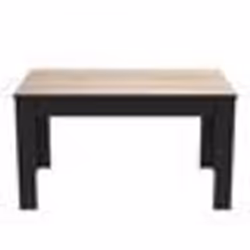 DEMEYERE Table à manger - Décor chêne brossé - WAYNE - L 1384 x P 90 x H 771 cm