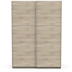 CALICOSY - Armoire 2 portes coulissantes Ghost - L148 cm