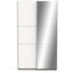Calicosy - Armoire 2 portes coulissantes et miroir Ghost - L116,5 cm