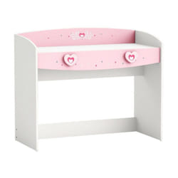 Bureau 1 tiroir Anastasia rose et blanc