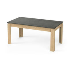 Table a manger seule austin - 6 personnes - Décor chene Hamilton et Sidewalk - L179 x p 90 x h 77 cm Demeyere
