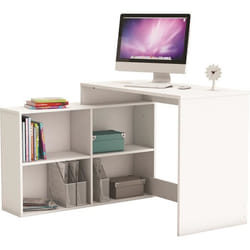 Bureau dangle Nagano - Panneaux de particules - Blanc mat - L 1119 x P 1007 x H 767 cm - DEMEYERE
