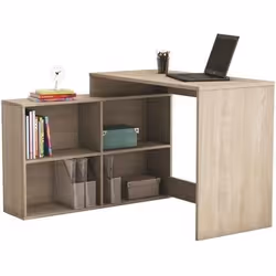 NAGANO Bureau dangle contemporain decor chene Shannon - L 112 cm