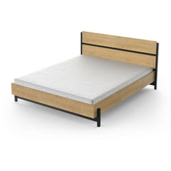 Lit Double 'Craft' - Bois - 160 x 200 cm - Marron