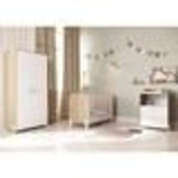 Armoire 2 portes - NAILI - Hamilton / Blanc mat - 891 x 50 x 183 cm - DEMEYERE