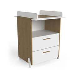 Habitat Et Jardin Commode Table à Langer "naili" - 2 Tiroirs - Blanc