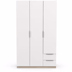 Caractéristiques produit : Armoire 3 portes 2 tiroirs Ghost. En panneaux de particules 12 et 15 mm. Aménagement : Niches (L.3 ...