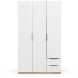 CALICOSY - Armoire 3 portes et 2 tiroirs Ghost - L119,4 cm