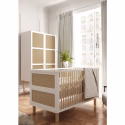 Habitat Et Jardin Lit Bébé évolutif En Bois " Ochna " - 70 X 140 Cm - Blanc