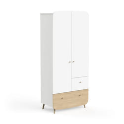 Habitat Et Jardin Armoire 2 Portes  Pour Enfant "firmiana" - 49,7 X 90,5 X 203,4 Cm - Blanc